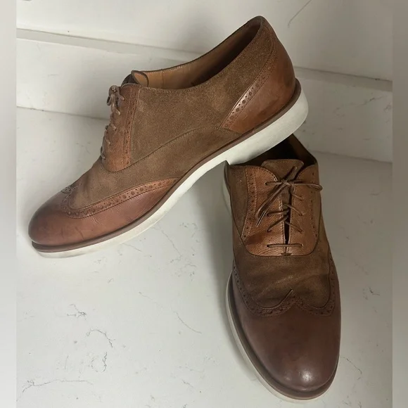 BOSS Eden Brown Suede & Leather Derbys Men's Loafer Sz 9.5‎ - Picture 8 of 11